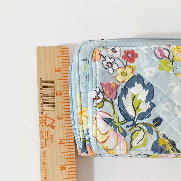 Vera Bradley RFID 3-in-one Wallet Wristlet Crossbody Bag Floating Garden - Picture 9 of 11